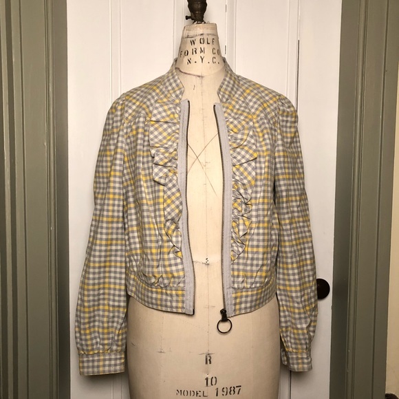 Anthropologie Idra Gingham Plaid Jacket NWT - Picture 2 of 8